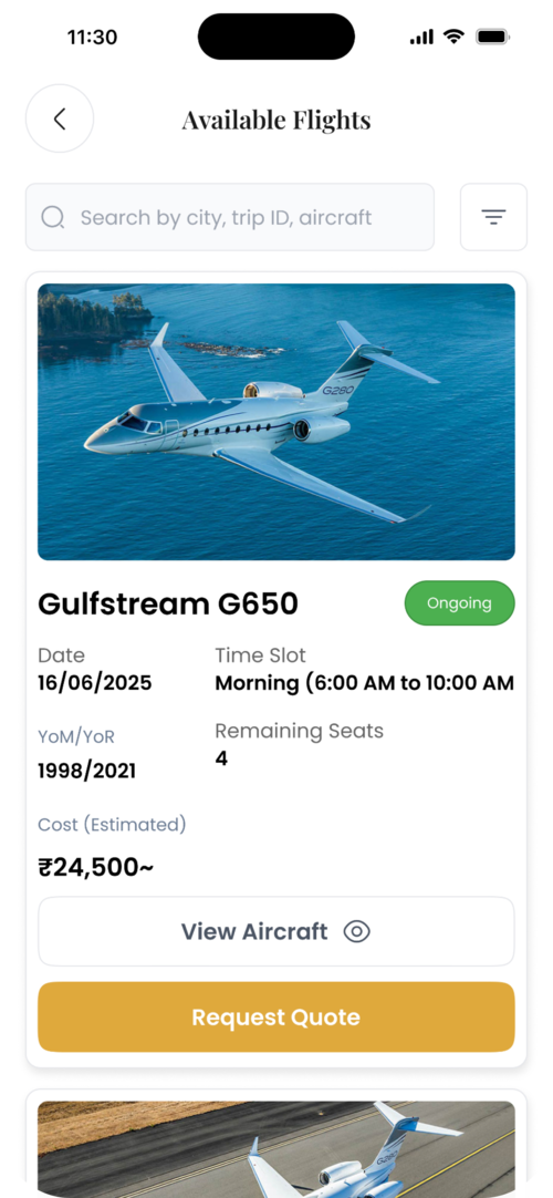 App screen