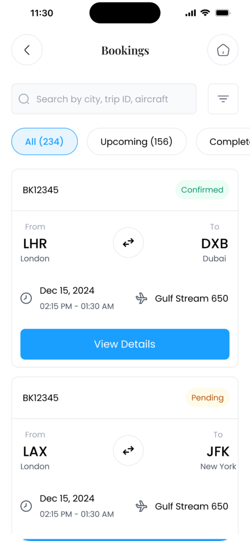 App screen